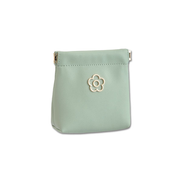 アウトラインメタルデイジー バネクチポーチ（ミント）