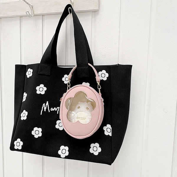 デイジークリアフレーム フェイバリットポーチ（ピンク）