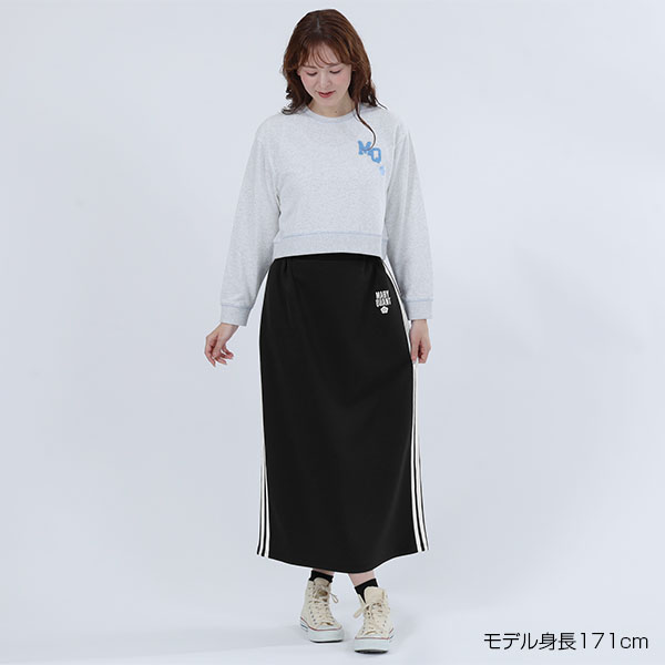 バイカラートラック スカート（ブラック）