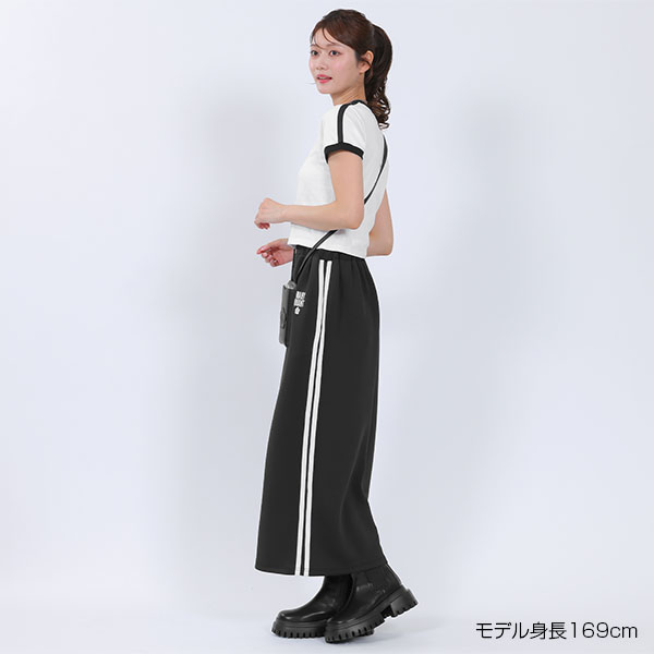 バイカラートラック スカート（ブラック）