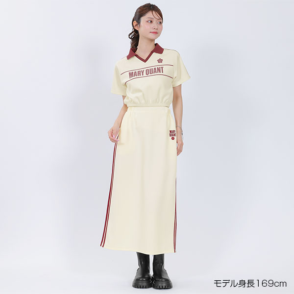 バイカラートラック スカート（アイボリー）