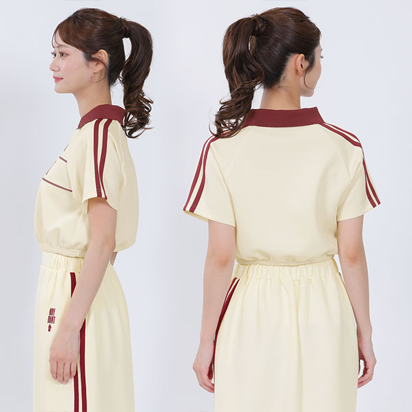 バイカラートラック プルオーバー（アイボリー）