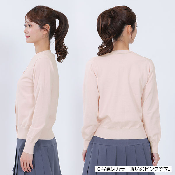 ビジューボタン カーディガン（ホワイト）