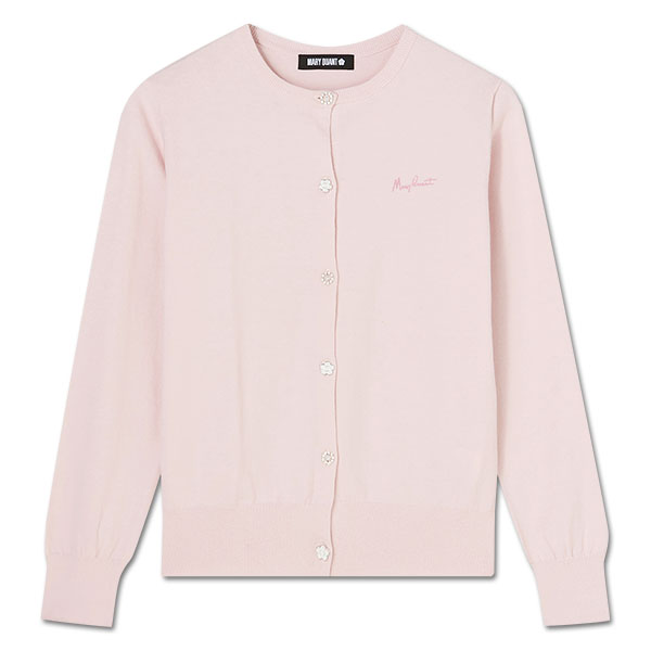 ビジューボタン カーディガン（ピンク）