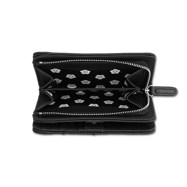 エンブロデイジーライン Lウォレット（ブラック）