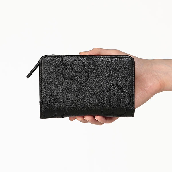 エンブロデイジーライン Lウォレット（ブラック）