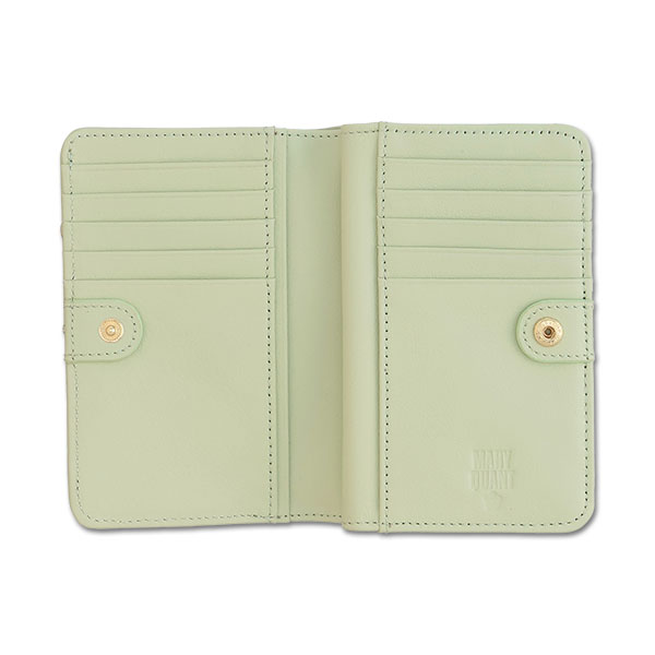 エンブロデイジーライン Lウォレット（ライトグリーン）
