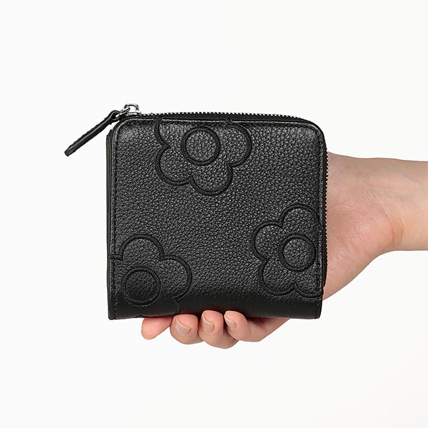 エンブロデイジーライン ウォレット（ブラック）