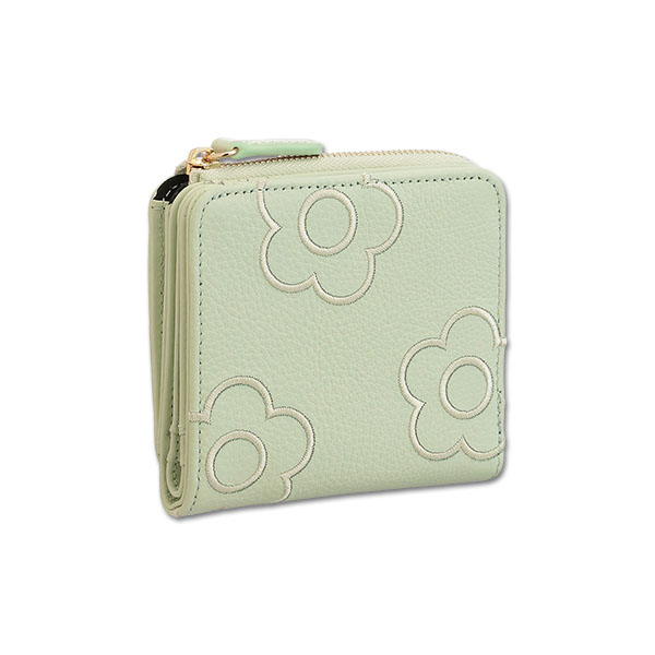 エンブロデイジーライン ウォレット（ライトグリーン）