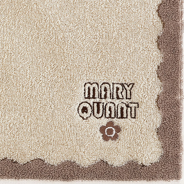 ウェーブフレーム ミニタオル（ベージュ）