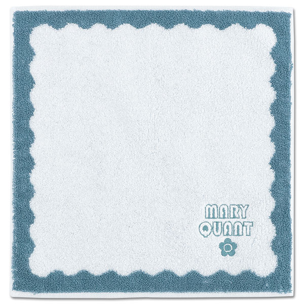 ウェーブフレーム ミニタオル（ブルー）