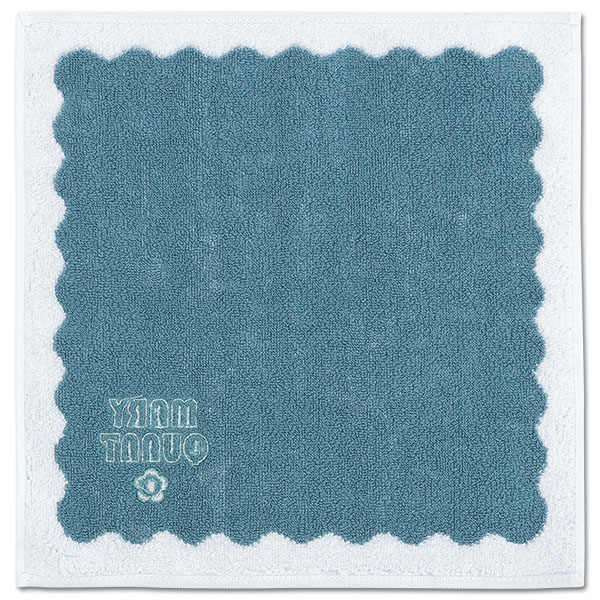 ウェーブフレーム ミニタオル（ブルー）