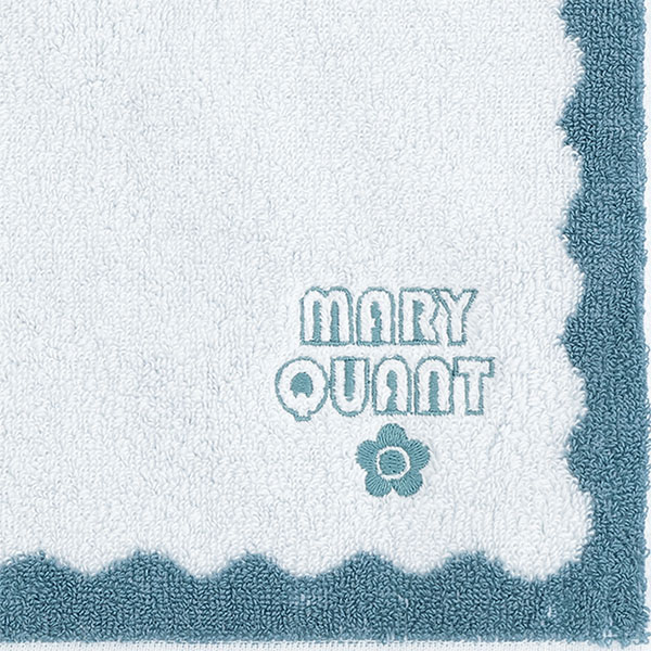 ウェーブフレーム ミニタオル（ブルー）