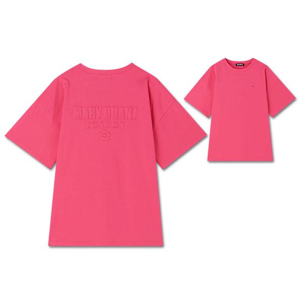バックアップリケ Tシャツ（フューシャピンク）