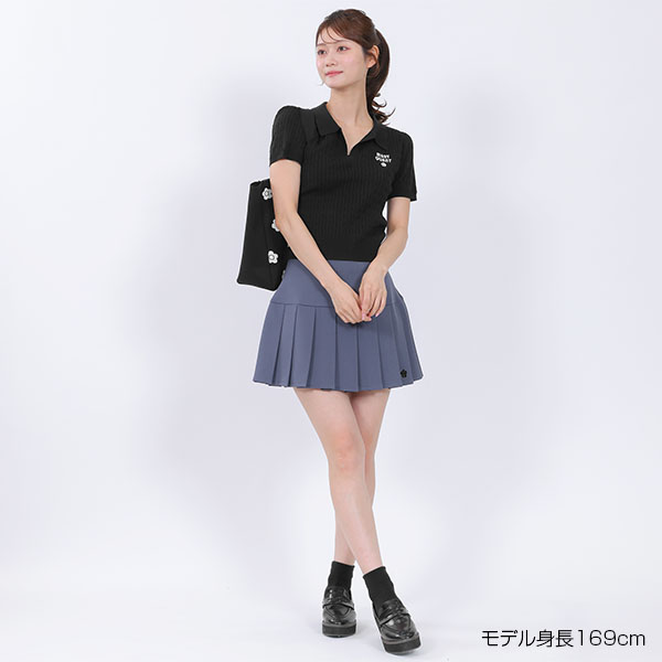 レイヤードポロ プルオーバー（ブラック）