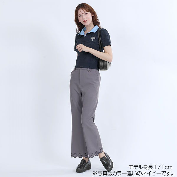 レイヤードポロ プルオーバー（ブラック）