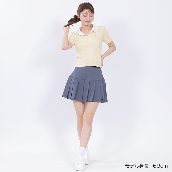 レイヤードポロ プルオーバー（アイボリー）