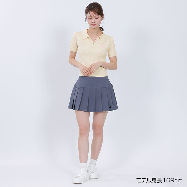 レイヤードポロ プルオーバー（アイボリー）