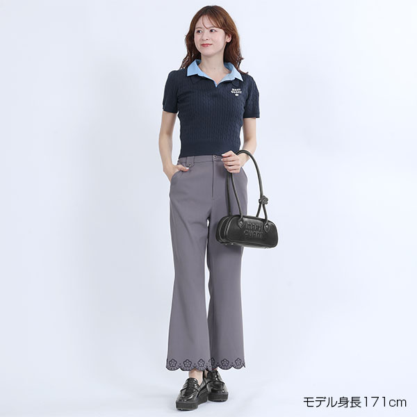 レイヤードポロ プルオーバー（ネイビー）