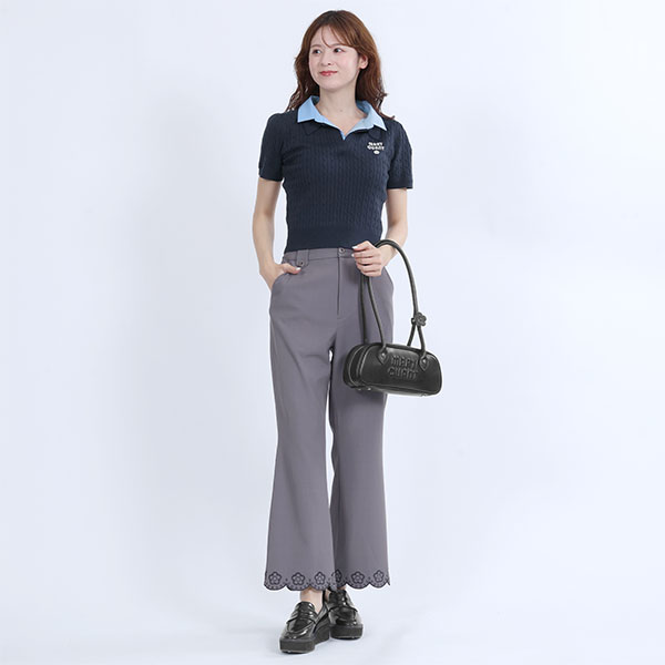 デイジーパッチムーヴ ミニトート（ブラック）