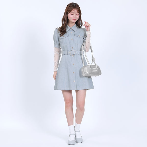 デイジーパッチムーヴ ミニトート（シルバー）