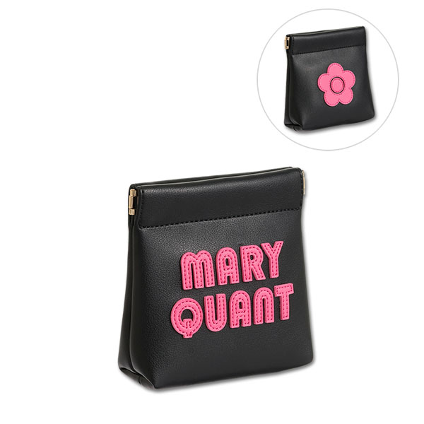 レトロロゴパッチ バネクチポーチ（ブラック）