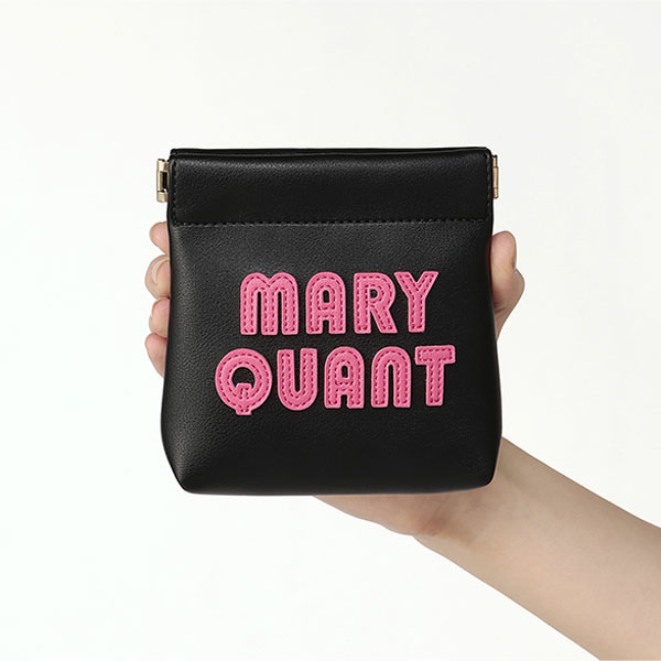 レトロロゴパッチ バネクチポーチ（ブラック）