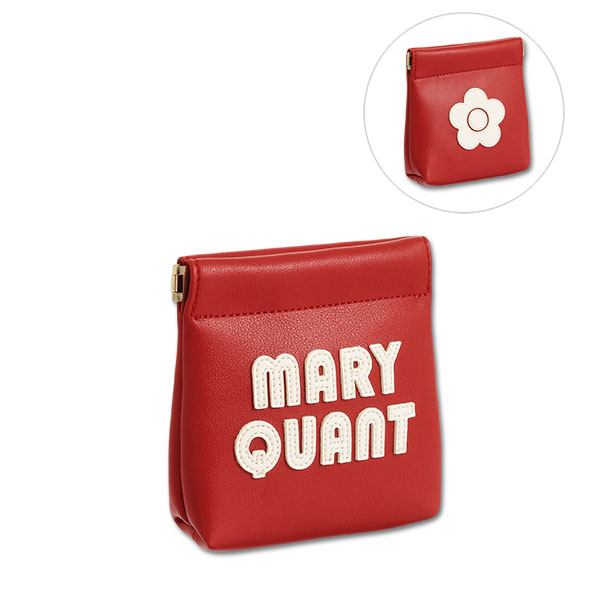 レトロロゴパッチ バネクチポーチ（レッド）