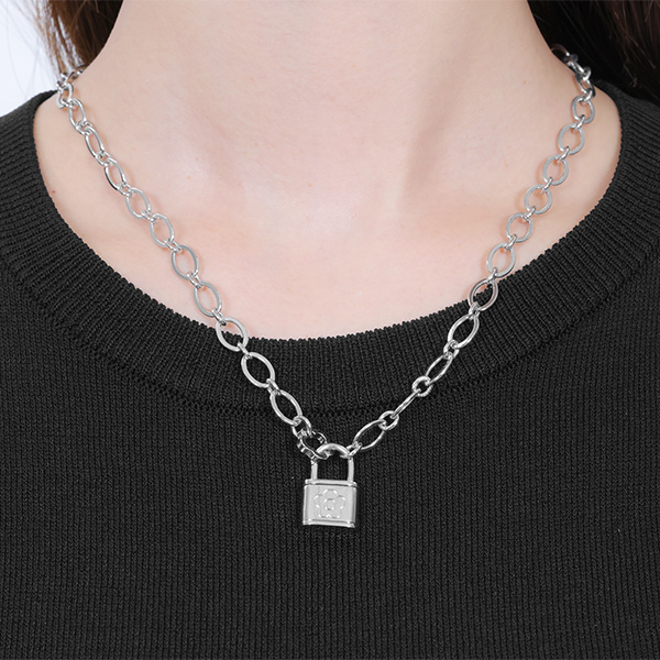 パドロック ネックレス（シルバー）