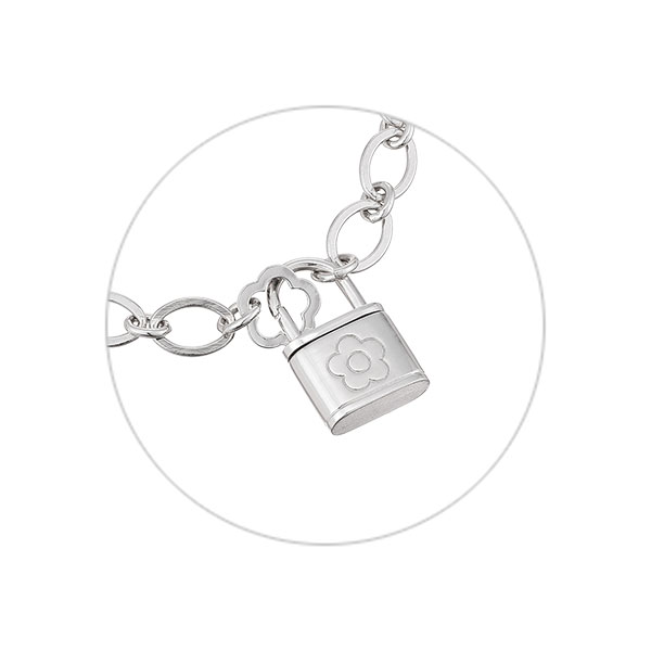 パドロック ブレスレット（シルバー）