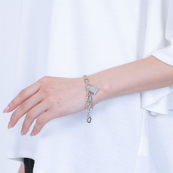 パドロック ブレスレット（シルバー）