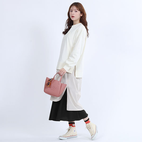 カートゥーンデイジー ソックス（コーラルレッド）