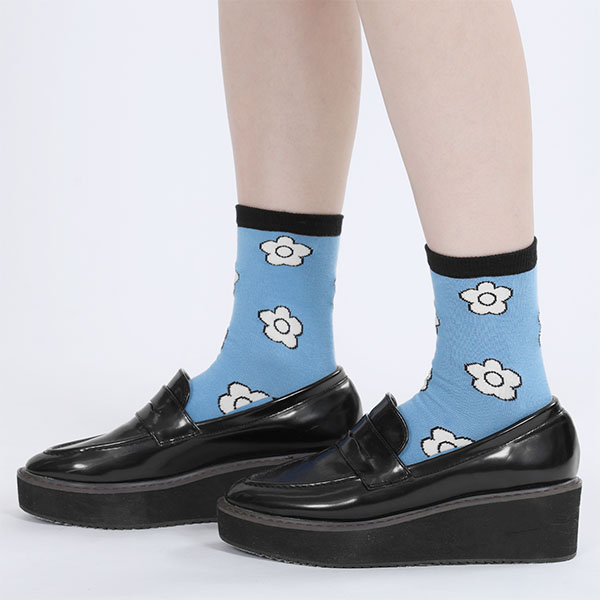 カートゥーンデイジー ソックス（ブルー）
