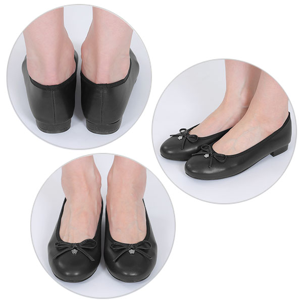 デイジーメタルバレエ シューズ（ブラック）