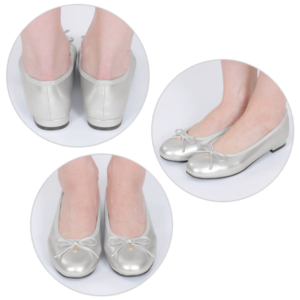 デイジーメタルバレエ シューズ（シルバー）