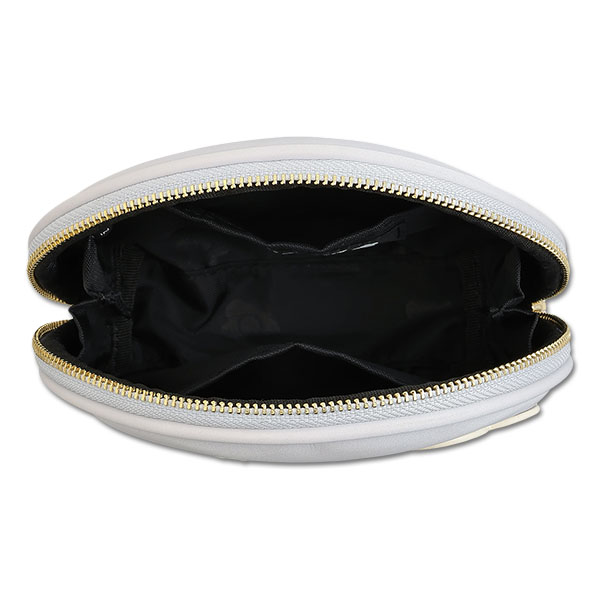 サインロゴデイジーパッチ ラウンドポーチ（パープル）