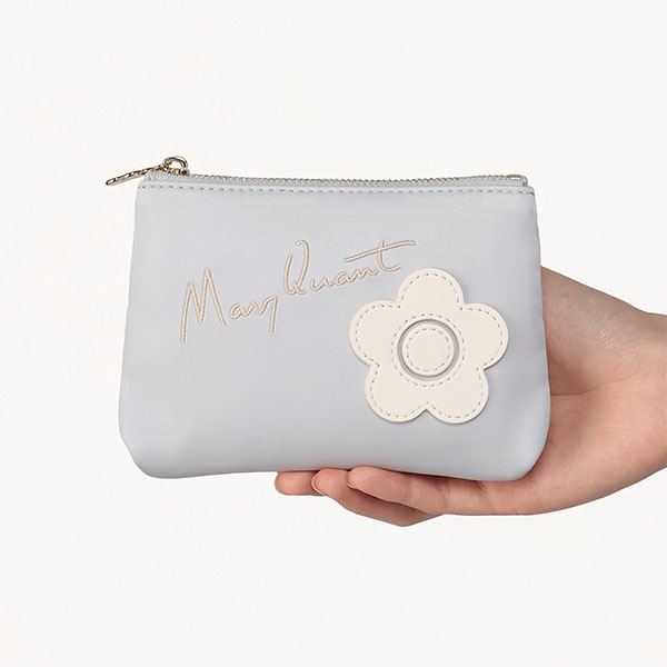 サインロゴデイジーパッチ 舟型ティッシュケース（パープル）