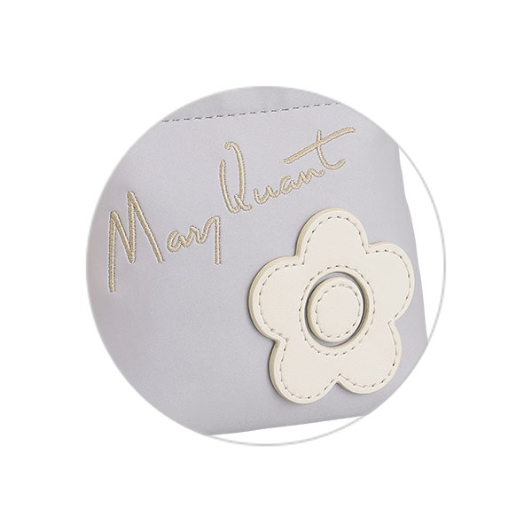 サインロゴデイジーパッチ バネクチポーチ（パープル）