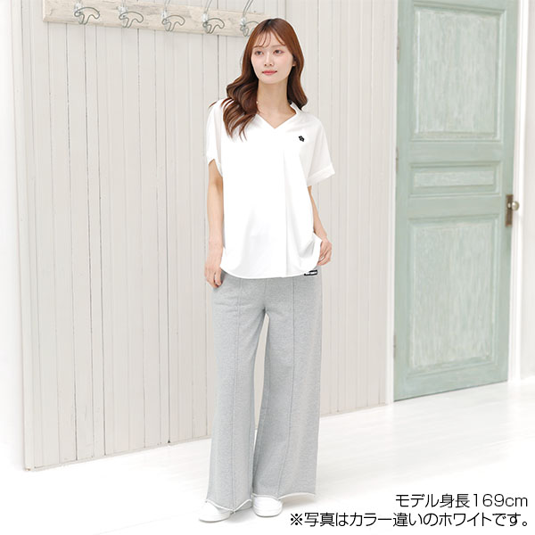 フロントタック ブラウス（ブラック）