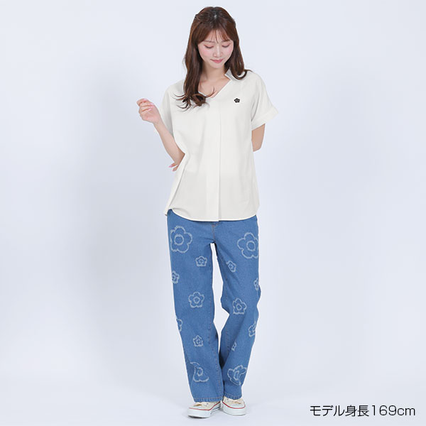 フロントタック ブラウス（ホワイト）