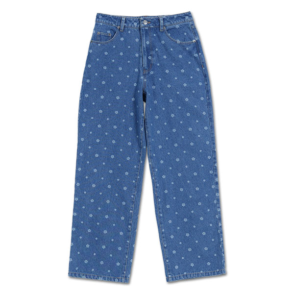 デイジードットデニム パンツ（ブルー）