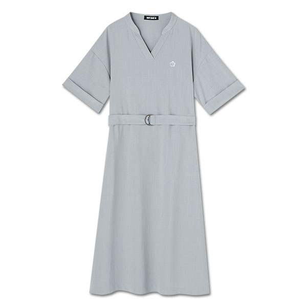 カフタン ワンピース（ブルーグレー）