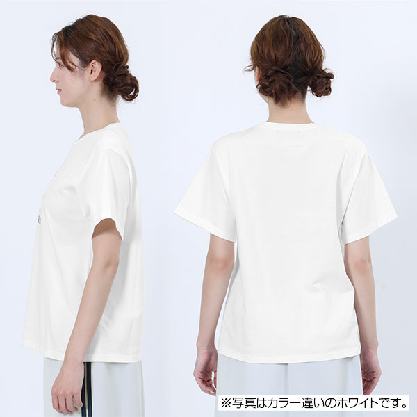 エンボスプリント Tシャツ（ブラック）