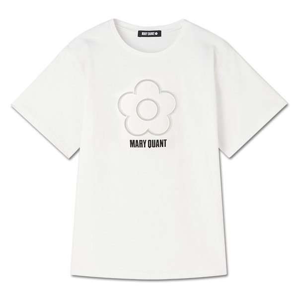 エンボスプリント Tシャツ（ホワイト）