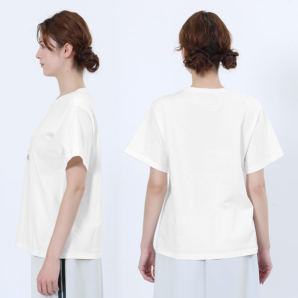 エンボスプリント Tシャツ（ホワイト）