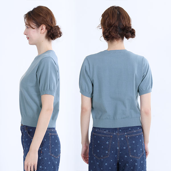 デイジーJQニット プルオーバー（ブルー）