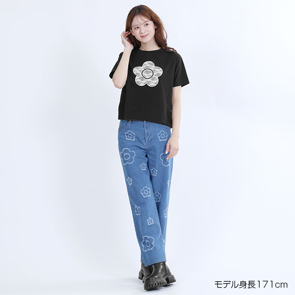 レースデイジー Tシャツ（ブラック）