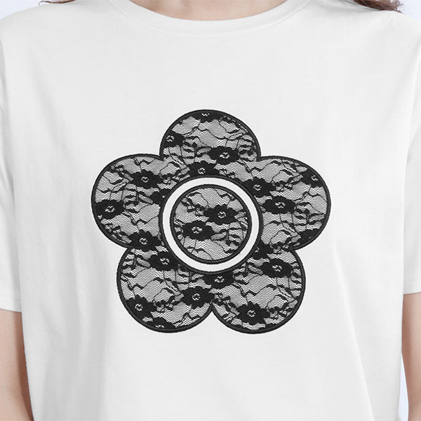 レースデイジー Tシャツ（ホワイト）