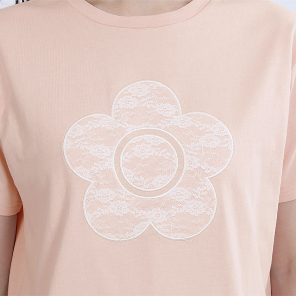レースデイジー Tシャツ（ピンク）
