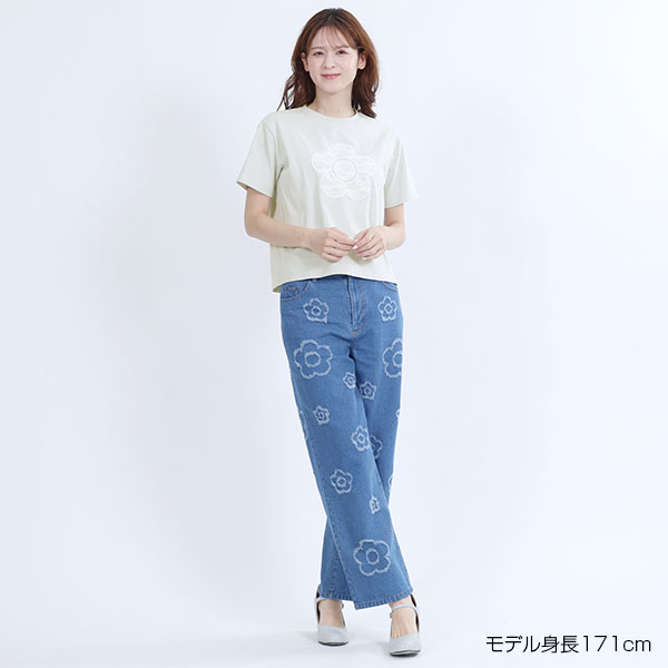 レースデイジー Tシャツ（ブルー）